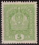 Austria 1918 Corona 5 H Verde Scott 146